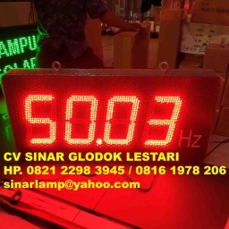 Lampu Display Frekuensi Meter Hz
